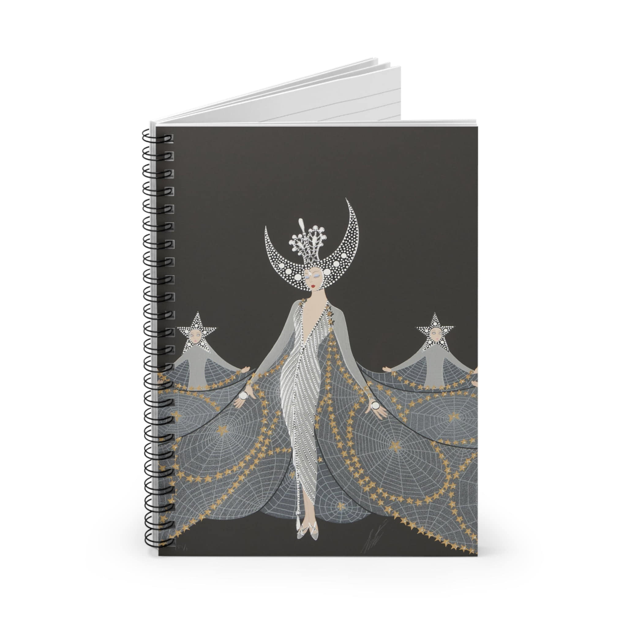 Queen Of The Night Spiral Notebook front cover