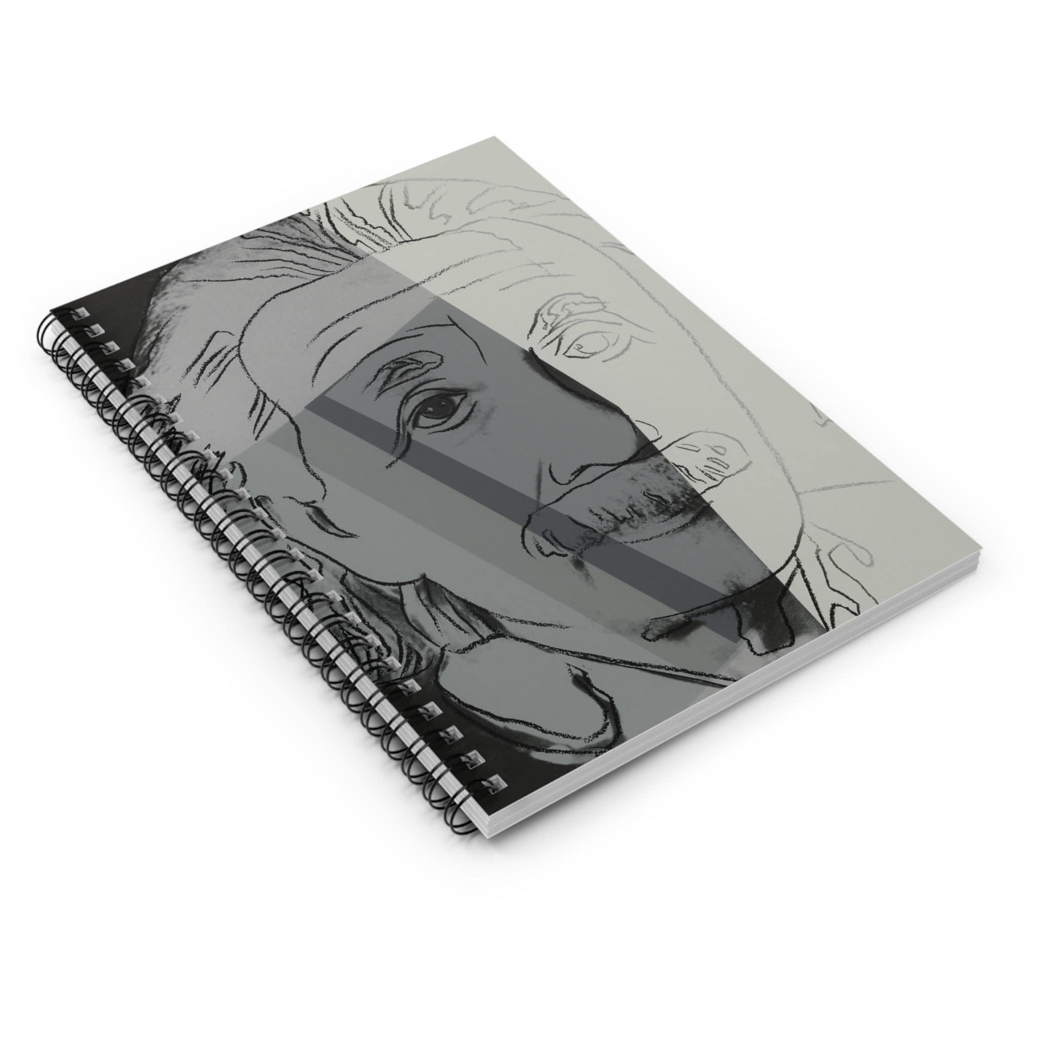 Andy Warhol Ten Portraits of Jews of The Twentieth Century collection spiral notebook front cover