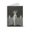 Erte Queen of The Night Spiral Notebook Opened