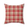 Inspired By Anne Frank Plaid Pillow Back