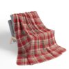 Inspired By Anne Frank Red Checked Plaid Blanket