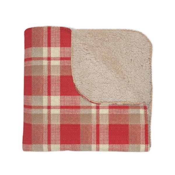Inspired By Anne Frank Red Checked Plaid Blanket Fold
