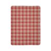 Inspired By Anne Frank Red Checked Plaid Blanket Front