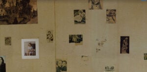 Secret Annex wall photos hung by Anne Frank Secret Annex wall photos hung by Anne Frank