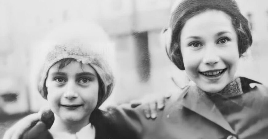 Hannah Pick Goslar with Anne Frank